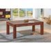 Table basse rectangulaire bois massif marron Raizi 110 cm - Photo n°2
