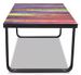 Table basse rectangulaire verre arc en ciel et métal noir Rainbow - Photo n°4