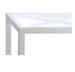 Table basse rectangulaire verre et bois massif blanc Licia 110 cm - Photo n°2