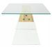 Table basse rectangulaire verre transparent et bois chêne clair Booz - Photo n°4