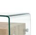 Table basse rectangulaire verre transparent et chêne clair Abyssa - Photo n°5