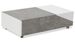 Table basse relevable avec 1 tiroir effet marbre Milain - Photo n°1