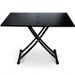 Table basse relevable bois et pieds métal noir Kazer L 57/114 x P 100 x H 39/76 cm - Photo n°3