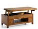 Table basse relevable en bois massif de Mindy marron SOKY - Photo n°1