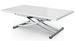 Table basse relevable et extensible blanc laqué Kazer L 120/150 x P 75/120 x H 39/76 cm - Photo n°1