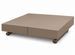 Table basse relevable extensible ALEXANDRA taupe et acier bronze 120 à 220 cm – Design italien haut de gamme - Photo n°1