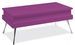 Table basse relevable Laquée violet Pied acier chromé Simpla - Photo n°1