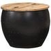 Table basse ronde 53x43 cm Bois de manguier massif - Photo n°1