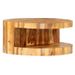 Table basse ronde bois massif clair Idibe - Photo n°1