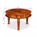 Table basse ronde bois massif Sesham finitione Vahina - Photo n°4