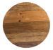 Table basse ronde en bois et acier argent Lara 90 cm - Photo n°8
