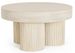 Table basse ronde en bois massif Bozar 75 cm - Photo n°2