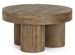 Table basse ronde en bois massif Bozar 75 cm - Photo n°3