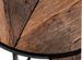 Table basse ronde gigogne style industriel bois recyclé et métal noir laqué mat Karat - Lot de 2 - Photo n°3