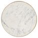 Table basse ronde marbre blanc et pieds métal doré Tilo D 76 cm - Photo n°3
