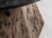 Table basse ronde marbre de noir et pieds bois massif recyclé Wader 80 cm - Photo n°5