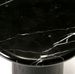 Table basse ronde marbre et pied bois noir D 70 cm - Photo n°2