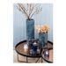 Table basse ronde miroir rose et métal noir Nissy D 74 cm - Photo n°5