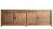 Buffet 4 portes NYSTED – Teck recyclé et bois de chemin de fer marron - Photo n°1