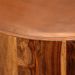 Table basse ronde sesham massif foncé et métal cuivré Mea - Photo n°7