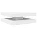 Table basse rotative à 360 degrés blanc 90x90x34,5 cm - Photo n°6