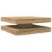 Table basse rotative à 360 degrés chêne artisanal 90x90x34,5 cm - Photo n°6