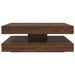 Table basse rotative à 360 degrés chêne marron 90x90x34,5 cm - Photo n°5