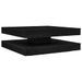 Table basse rotative à 360 degrés chêne noir 90x90x34,5 cm - Photo n°6