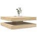 Table basse rotative à 360 degrés chêne sonoma 90x90x34,5 cm - Photo n°1