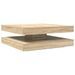 Table basse rotative à 360 degrés chêne sonoma 90x90x34,5 cm - Photo n°2