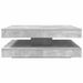 Table basse rotative à 360 degrés gris béton 90x90x34,5 cm - Photo n°5