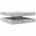 Table basse rotative à 360 degrés gris béton 90x90x34,5 cm - Photo n°6