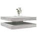 Table basse rotative à 360 degrés sonoma gris 90x90x34,5 cm - Photo n°1