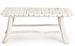 Table basse SAHEL – bois massif de teck blanchi – 90 x 60 cm - Photo n°1