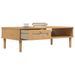 Table basse SENJA aspect rotin marron 100x55x33 cm bois massif - Photo n°4