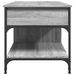 Table basse sonoma gris 100x50x50 cm bois d'ingénierie et métal - Photo n°6