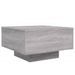 Table basse sonoma gris 55x55x31 cm bois d'ingénierie - Photo n°1