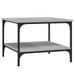 Table basse sonoma gris 55x55x40 cm bois d'ingénierie - Photo n°1