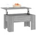 Table basse Sonoma gris 79x49x41 cm Bois d'ingénierie - Photo n°1