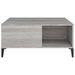 Table basse sonoma gris 80x80x36,5 cm bois d'ingénierie - Photo n°5