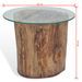 Table basse Teck Verre 50 x 40 cm - Photo n°10