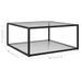 Table basse Transparent 80x80x35 cm Verre trempé - Photo n°5