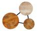 Table basse tri-cercles manguier massif clair et foncé Corma - Photo n°2
