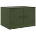 Table basse vert olive 67x50x44 cm acier - Photo n°2