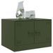 Table basse vert olive 67x50x44 cm acier - Photo n°4