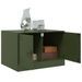 Table basse vert olive 67x50x44 cm acier - Photo n°5