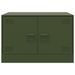 Table basse vert olive 67x50x44 cm acier - Photo n°6