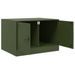 Table basse vert olive 67x50x44 cm acier - Photo n°7