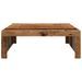 Table basse vieux bois 100x100x35 cm bois d'ingénierie - Photo n°4