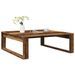 Table basse vieux bois 100x100x35 cm bois d'ingénierie - Photo n°1